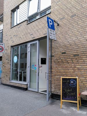 Entrance at Cloud Café in Oslo