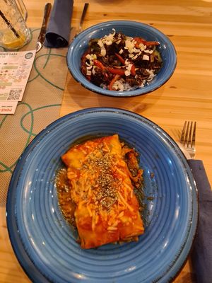 Lasagne at Green Planet Dinner   in Gran Canaria