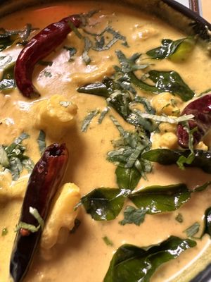 Cauliflower Moilee - which is amazing!  at Permit Room in Brighton