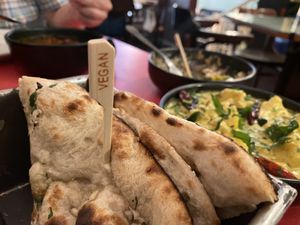 Garlic naan  at Permit Room in Brighton