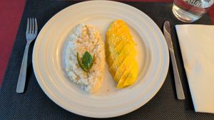 Mango Sticky Rice at Spice Curry in Funchal