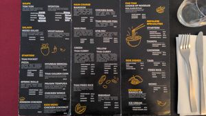 Menu at Spice Curry in Funchal