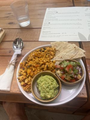 Scrambled tofu  at PlantLab in Hoi An