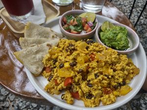 Mexican scramble. Delicious. at PlantLab in Hoi An