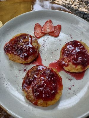 Little pancakes were delicious at PlantLab in Hoi An