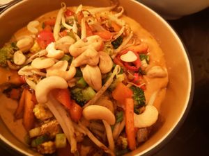 Vegan curry at Zus en Zo in Bocholt