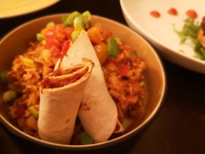 Vegan mexican rice at Zus en Zo in Bocholt