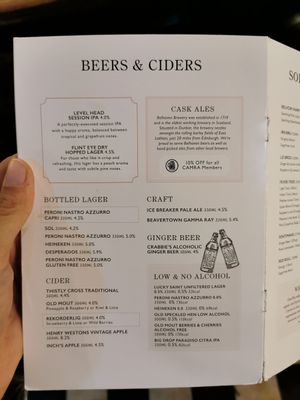 Boissons at Milnes Bar in Edinburgh