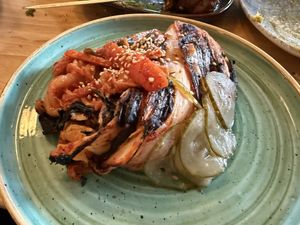 Grilled Kimchii  at Lilypad in Harrogate