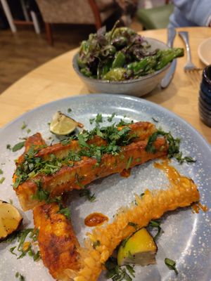 Sweetcorn ribs at Lilypad in Harrogate