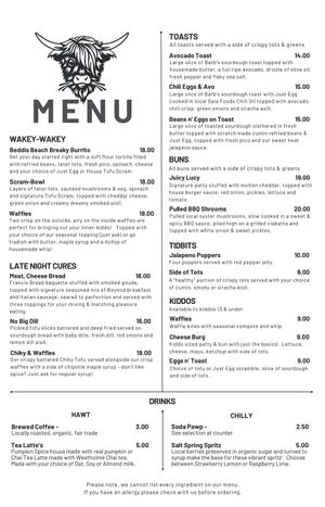   at Ox Eats Grass in Salt Spring Island