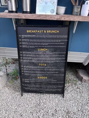 Menu as of writing of this review at Ox Eats Grass in Salt Spring Island