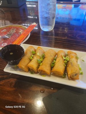 Vegan spring rolls at Slurp Society Ramen Shop in Mobile