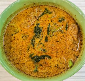 laksa soup base for Yong Tau Foo at Daily Green 吉祥素 - Tampines in East Singapore