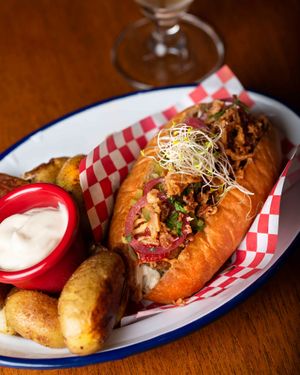 Sandwhich roll at Faire Tapas & Wine in Barcelona