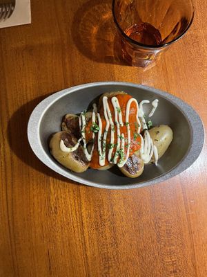 Patatas bravas  at Faire Tapas & Wine in Barcelona