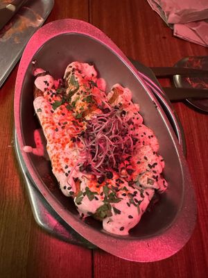 Truffle friess  at Faire Tapas & Wine in Barcelona