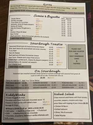 VEO vegan option available   at Brunch & Brew in Tenterden