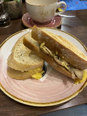 Cheeze and Mushroom toastie  at Brunch & Brew in Tenterden