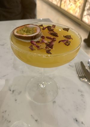Passion fruit martini (non alcoholic)  at Heavenly Desserts in Aberdeen