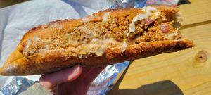 Chorizo sandwich at Black Market Meats in Lakewood