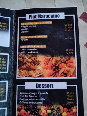 At least Couscous Végétarienne is vegan at La Portugaise in El Jadida