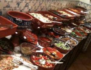 the buffet at Terra Restaurante Natural in Lisbon