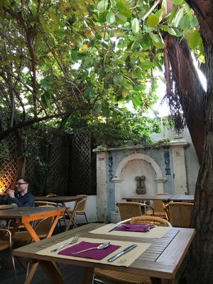 Terrace area at Terra Restaurante Natural in Lisbon