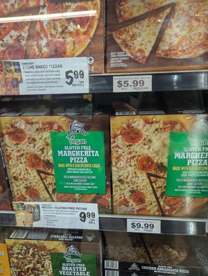 Vegan pizza at Farm Boy in Toronto