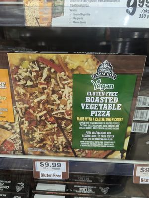 Vegan pizza at Farm Boy in Toronto