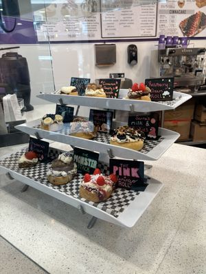 display case  at Cinnaholic in Tampa
