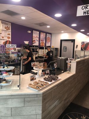 Hard at work   at Cinnaholic in Tampa