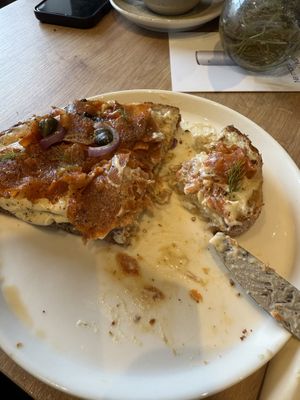 Lox on sourdough   at superplanty in Zagreb