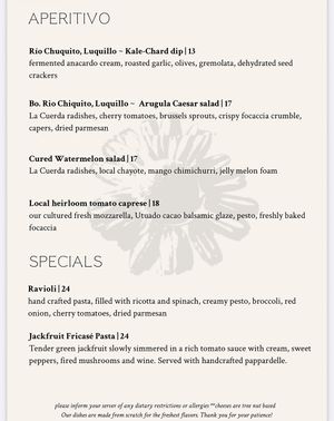   at Aliado Bar & Aperitivo in San Juan