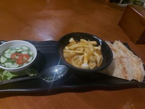 Yellow curry mushrooms at Khaomao-Khaofang Imaginary Jungle in Chiang Mai