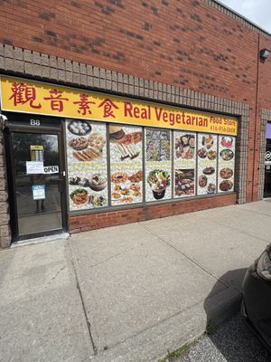 Storefront   at Real Vegetarian Food Store in Toronto