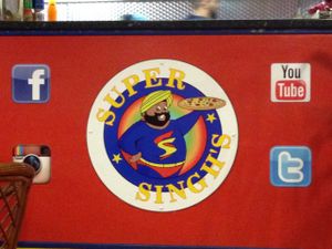 counter at Super Singh's in South West London