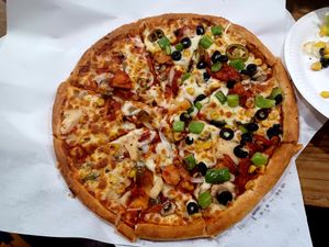 Half Super Singh's Special, half Jamaican at Super Singh's in South West London