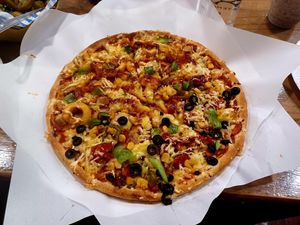 Half Super Singh's Special, half Twisted Dog at Super Singh's in South West London