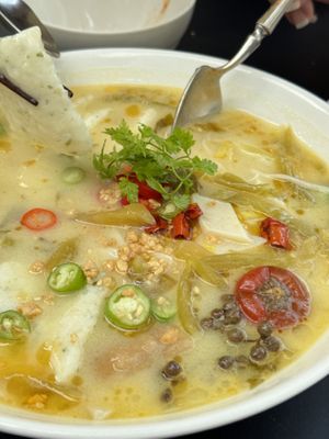 Pickled fish - must order!  at Les Amores in Chengdu