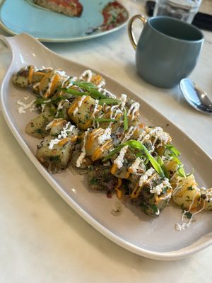 Loaded potatoes  at Earth Cafe @ BKC in Mumbai