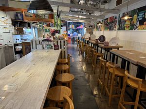 Inside/seating.  at Falafel Brothers - Otemachi in Tokyo