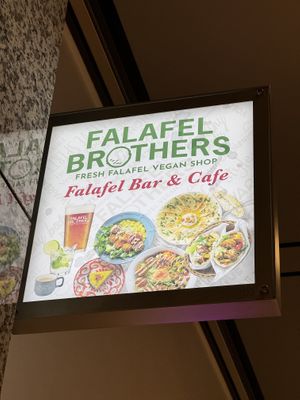Sign.  at Falafel Brothers - Otemachi in Tokyo