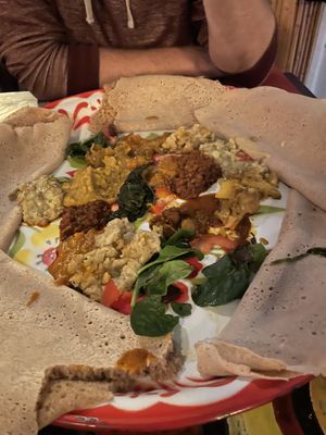 Vegetarian combination (BEBEANETU)  at Semhar in Amsterdam