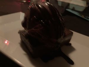 Vegan chocolate torte- yum!! at The Studio in Hilton Head Island