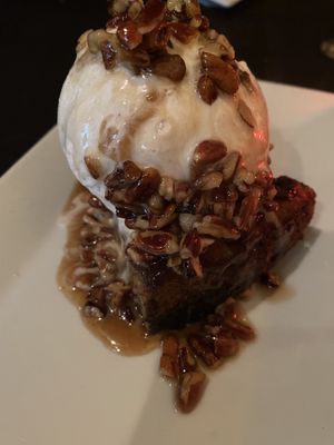 Banana chocolate chip bread pudding 😋  at The Studio in Hilton Head Island