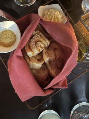 All is vegan except the butter.  Bread is homemade and amazing   at The Studio in Hilton Head Island