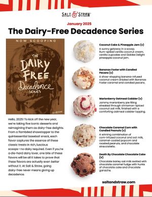 Be sure to stop by in January when all the monthly flavors are vegan!   at Salt & Straw in Roseville