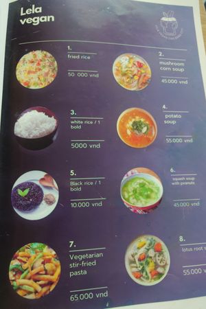 Menu 1 at Tiệm trà Lê La - Le La Vegan in Cao Bang