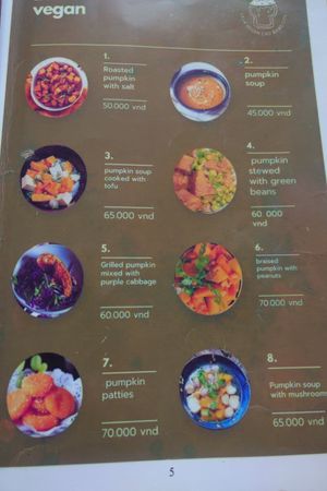 Menu 5 at Tiệm trà Lê La - Le La Vegan in Cao Bang